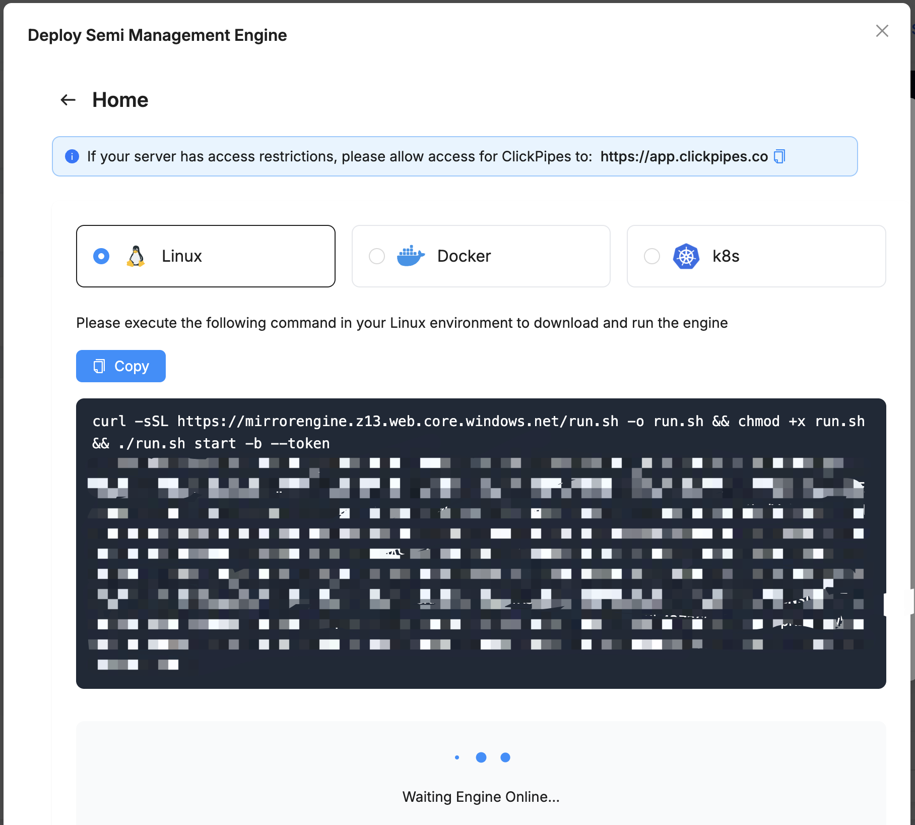 Semi-managed deployment architecture